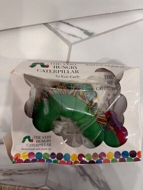 The Very Hungry Caterpillar Board Book and Plush Set New